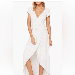 L Space high low wrap dress